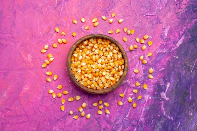 Corn In A Bowl Ready For Making Popcorn