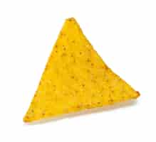 Free photo corn nachos on white background