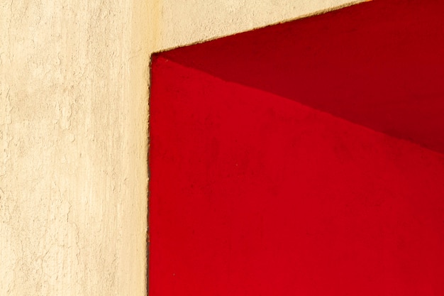 Corner of a red wall