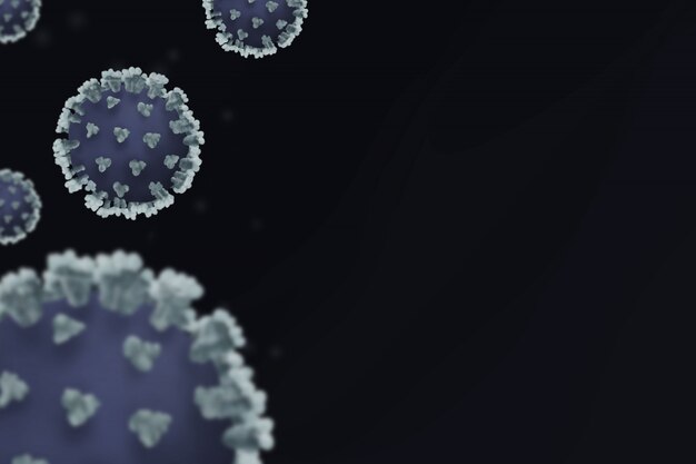 Coronavirus infection background with copy space