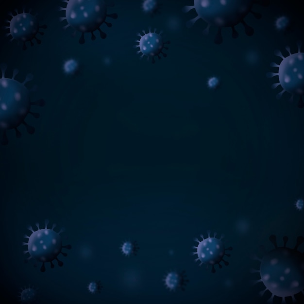 Free photo coronavirus infection background with copy space