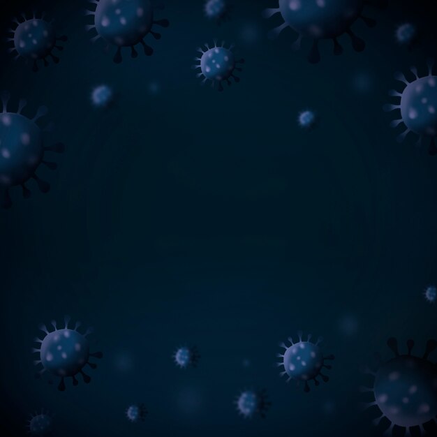 Coronavirus infection background with copy space