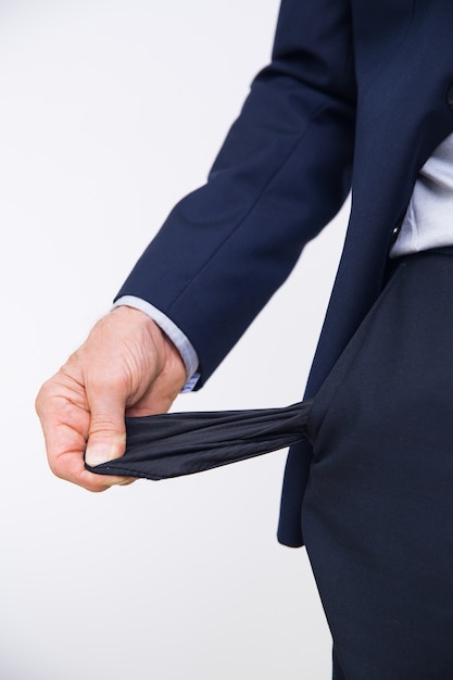 Free photo corporate employee jobless businessman pants
