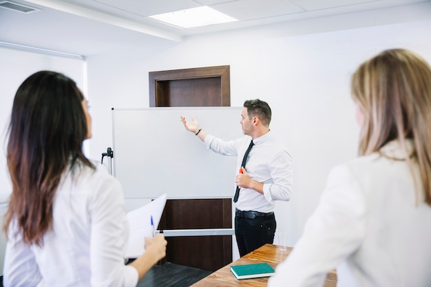 Free photo corporate meeting scene