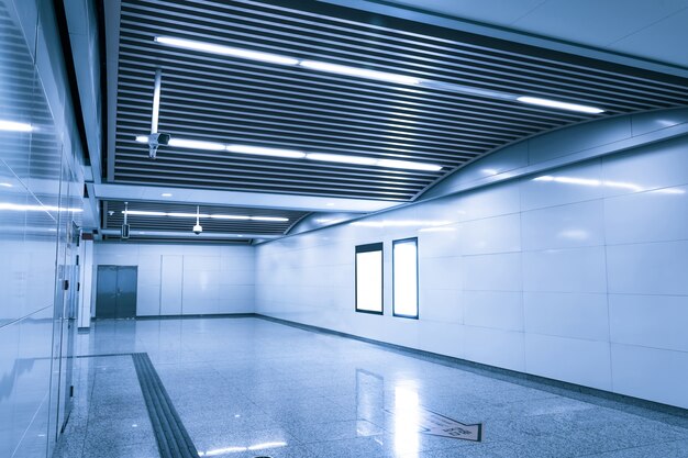 Corridor with lights