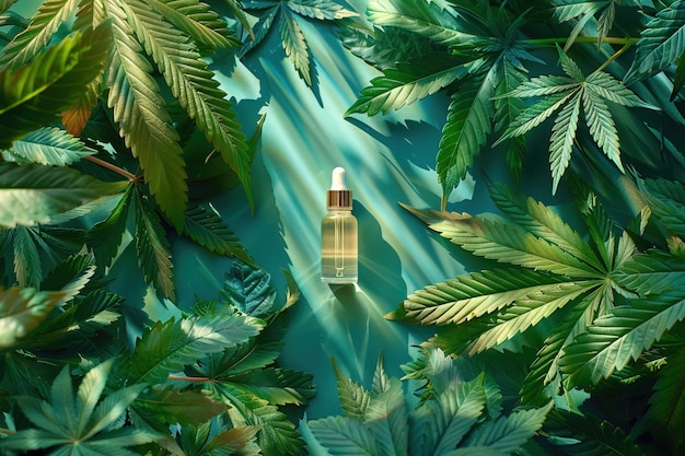 Cosmetic item with marijuana leaves