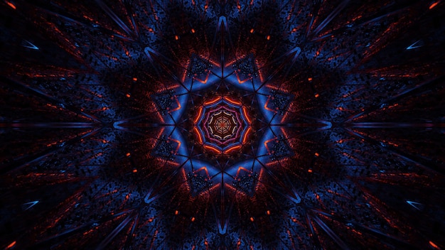 Cosmic Background of Black-Blue and Red Laser Lights