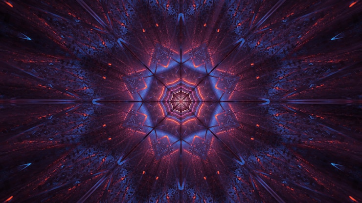 Free Photo cosmic background of purple and black laser lights