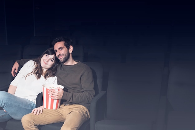 Couple in cinema