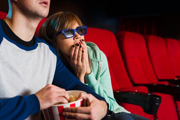 Couple in cinema