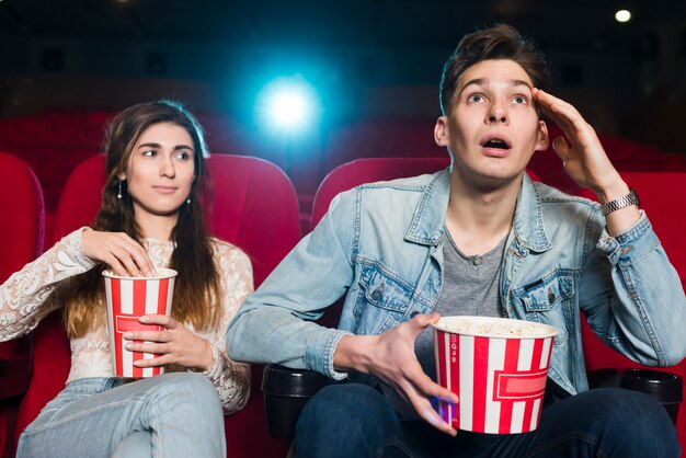 Couple in cinema