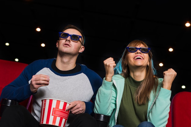 Couple in cinema