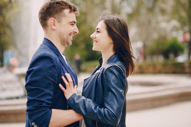 couple in city