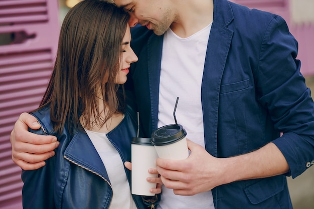 couple in city