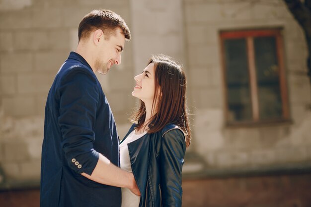 couple in city