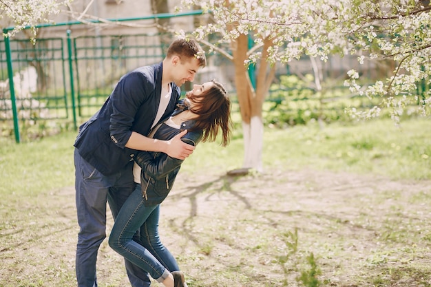 couple in city