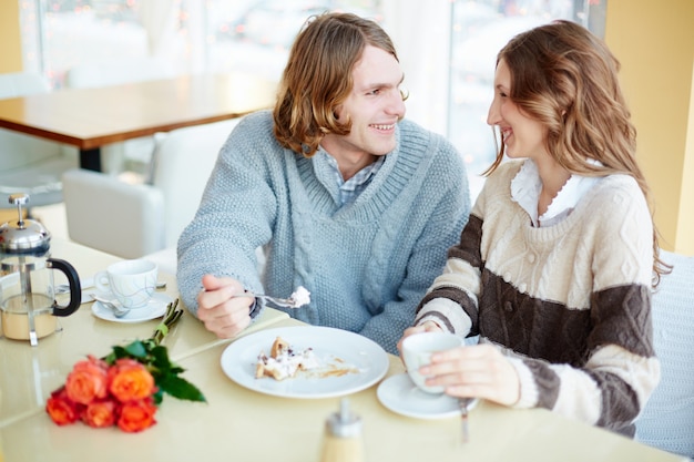 Couple enjoying a romantic date