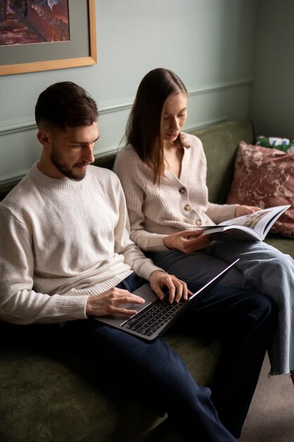 Couple enjoying their intimacy moments