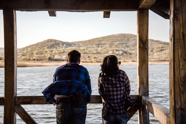 Couple enjoying the view