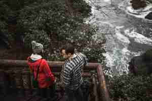 Free photo couple enjoying view