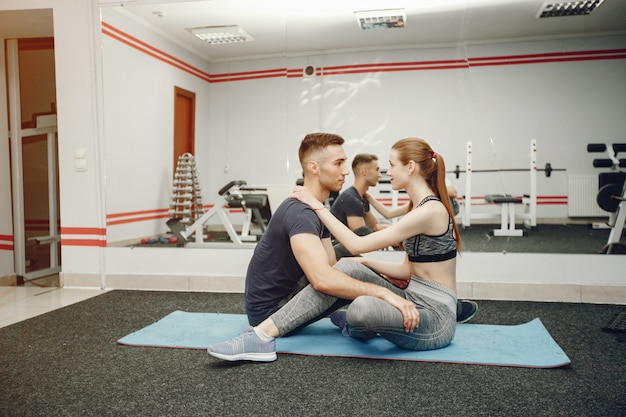 Couple in a gym