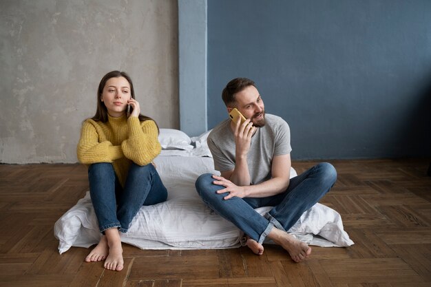 Couple having communication problems