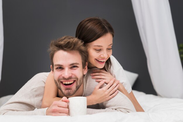 Couple having a tenderness moment