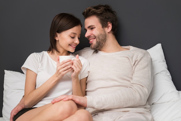 Free photo couple having a tenderness moment