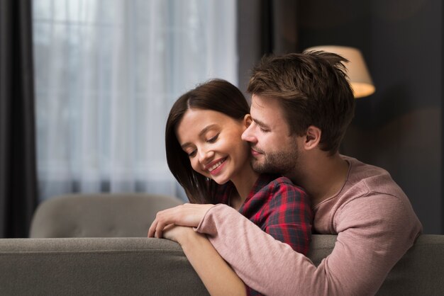 Couple having a tenderness moment