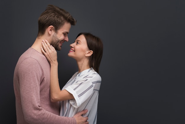 Free photo couple having a tenderness moment