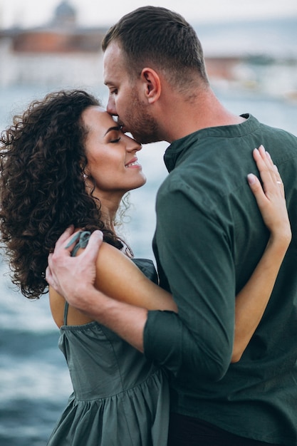 Couple on honeymoon in Venice