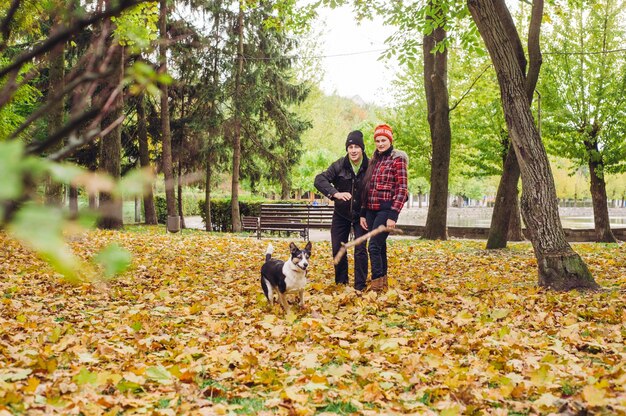 couple nature woman face happy