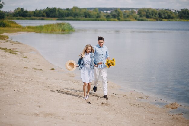 couple near water