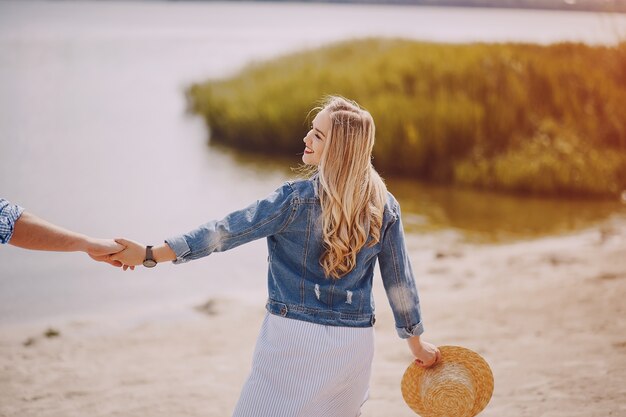 couple near water