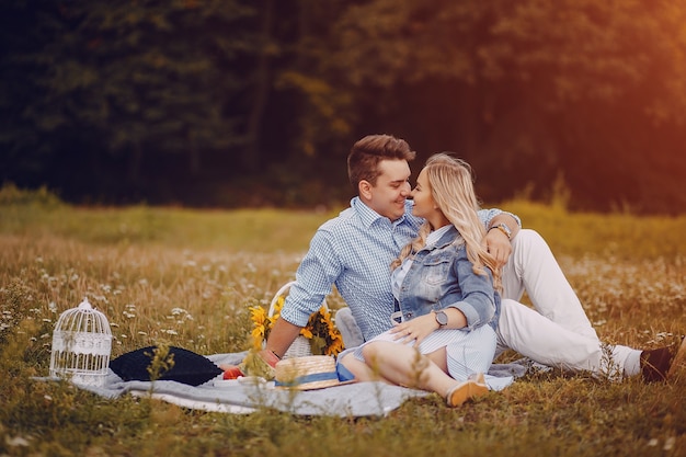 couple in a park