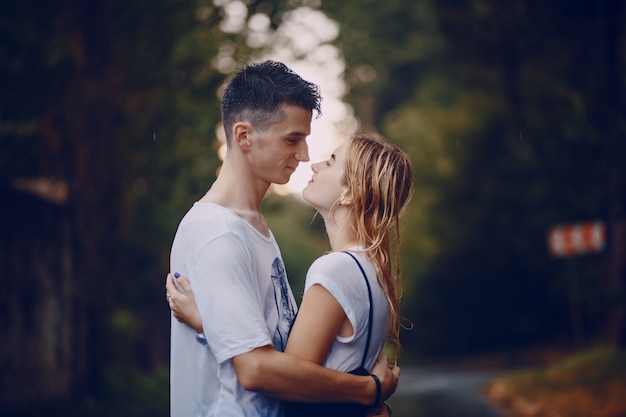 couple in a park