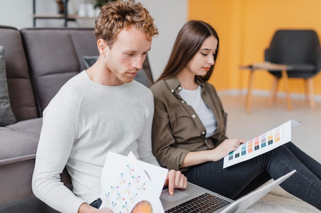 Couple planning to redecorate the house