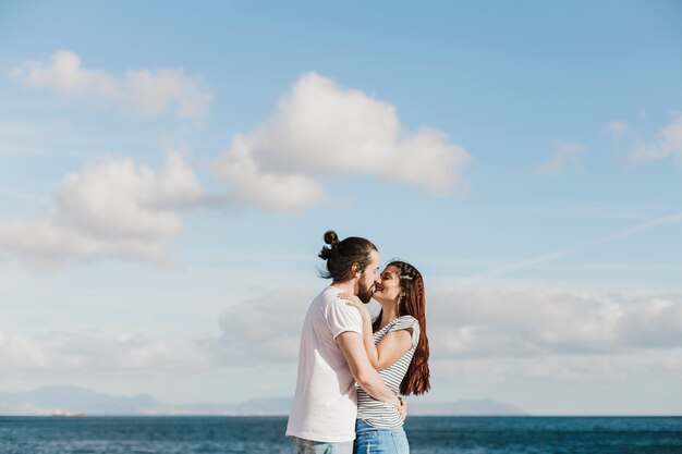 Couple at the sea