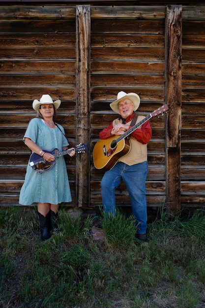 Couple singing together country music