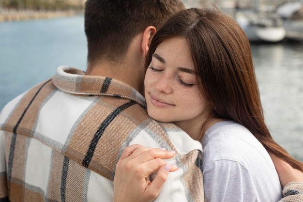 Couple spending time together