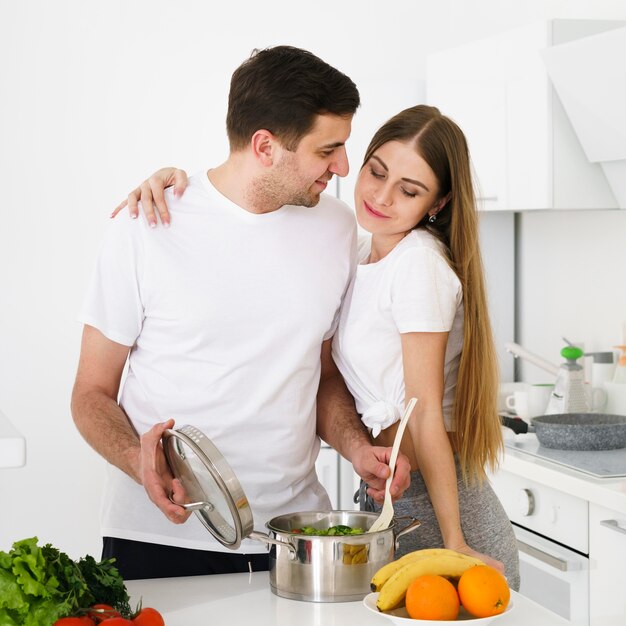 Couple time in kitchen