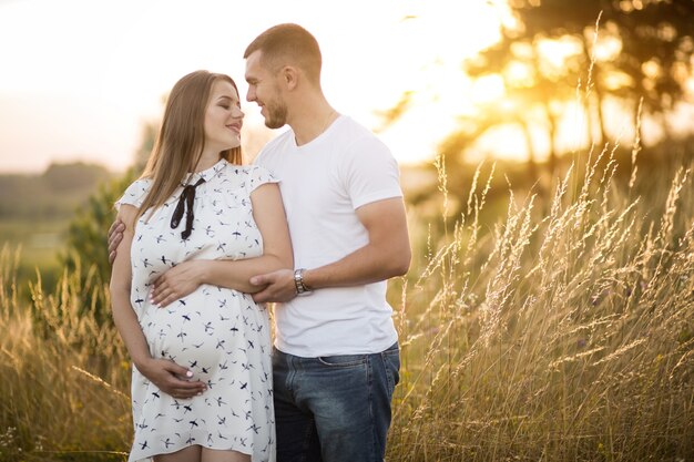 Couple waiting for a baby