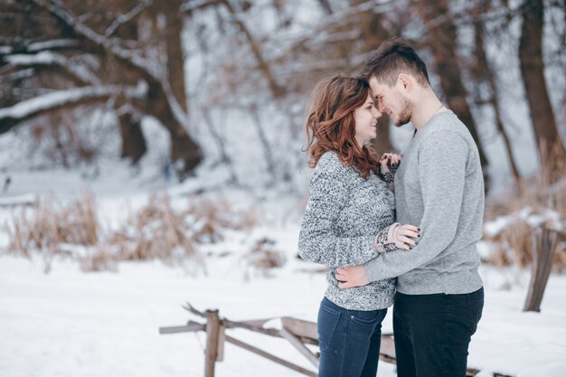 couple in winter