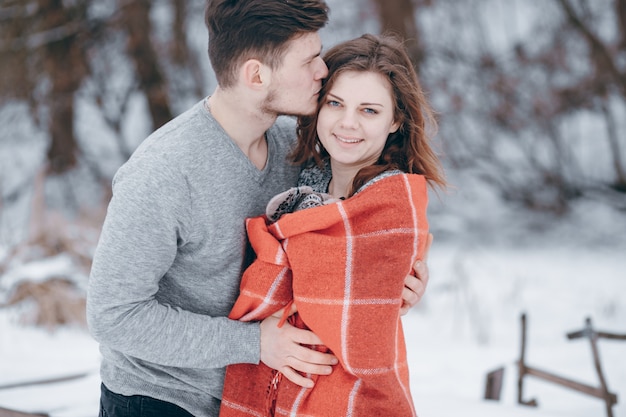 couple in winter