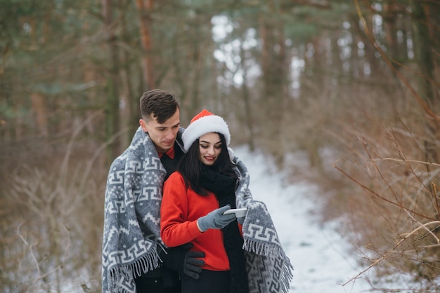 couple in winter