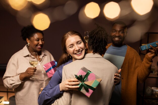 Couples celebrating birthday