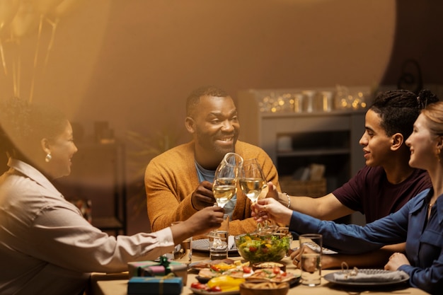 Couples celebrating birthday