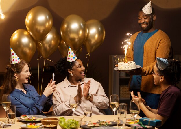 couples celebrating birthday
