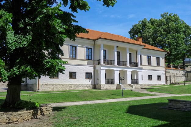 Courtyard of the monastery in a park