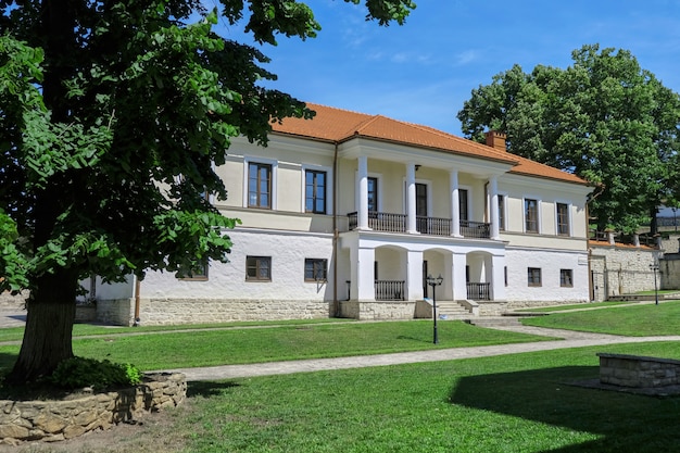 Courtyard of the monastery in a park